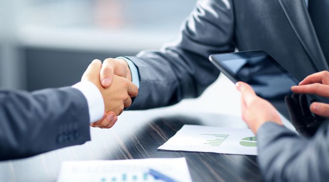 Business handshake