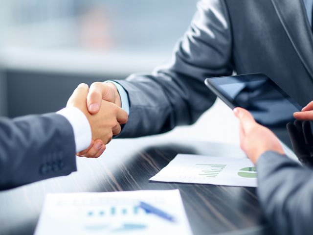 Business handshake